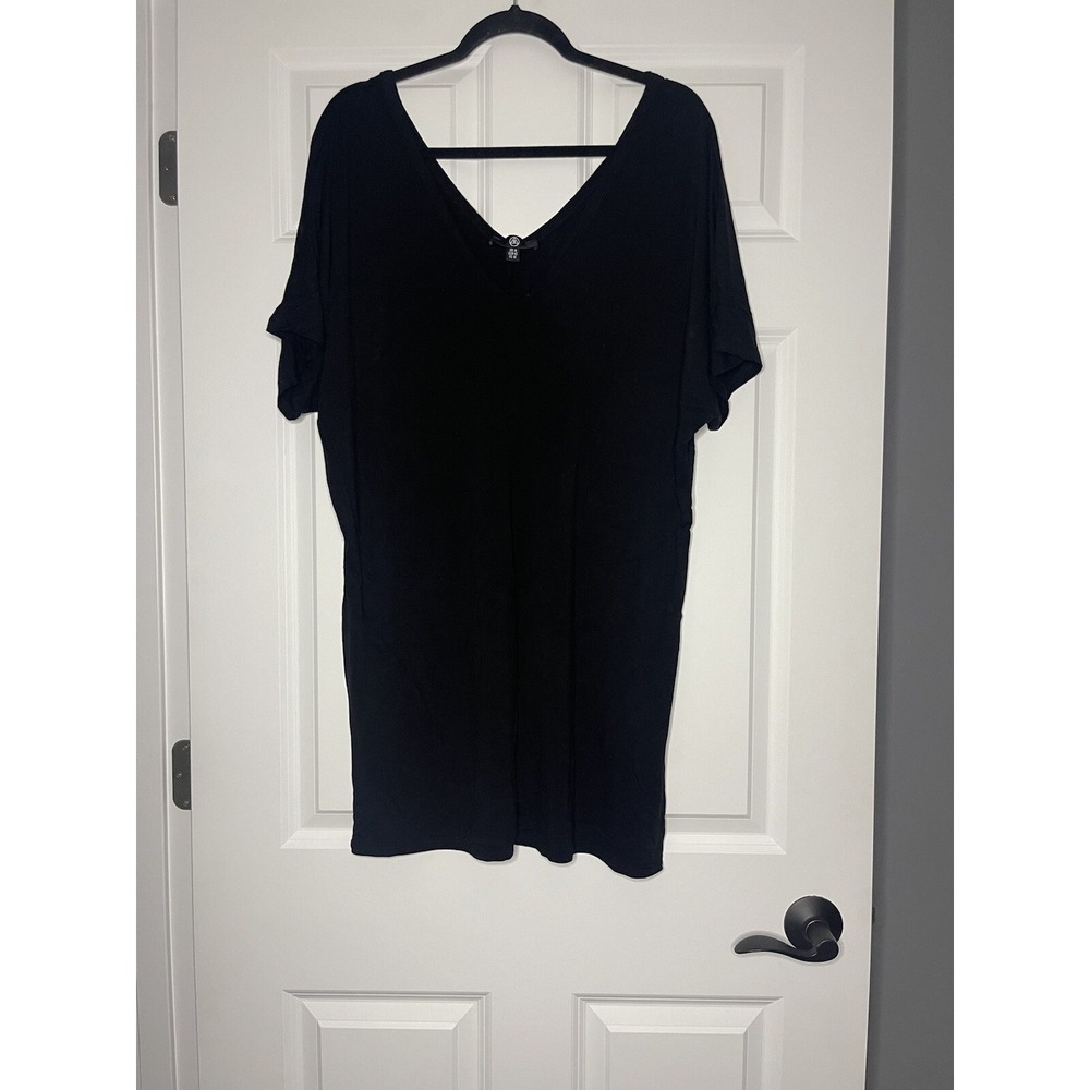 Missguided Jersey Knit swimsuit coverup Dress black size 10